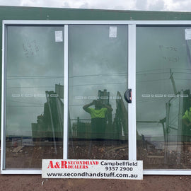 2100h x 2700w Brand New Aluminium Sliding Doors