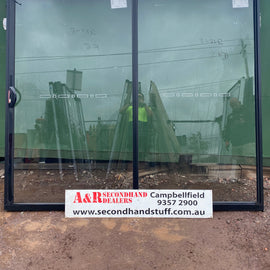 2100h x 2400w Brand New Aluminium Sliding Doors